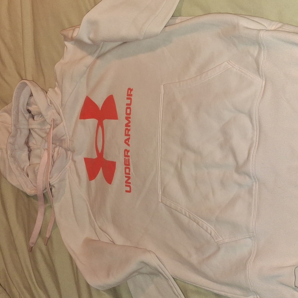 Under Armour Pink Classic Logo Hoodie - Picture 4 of 9